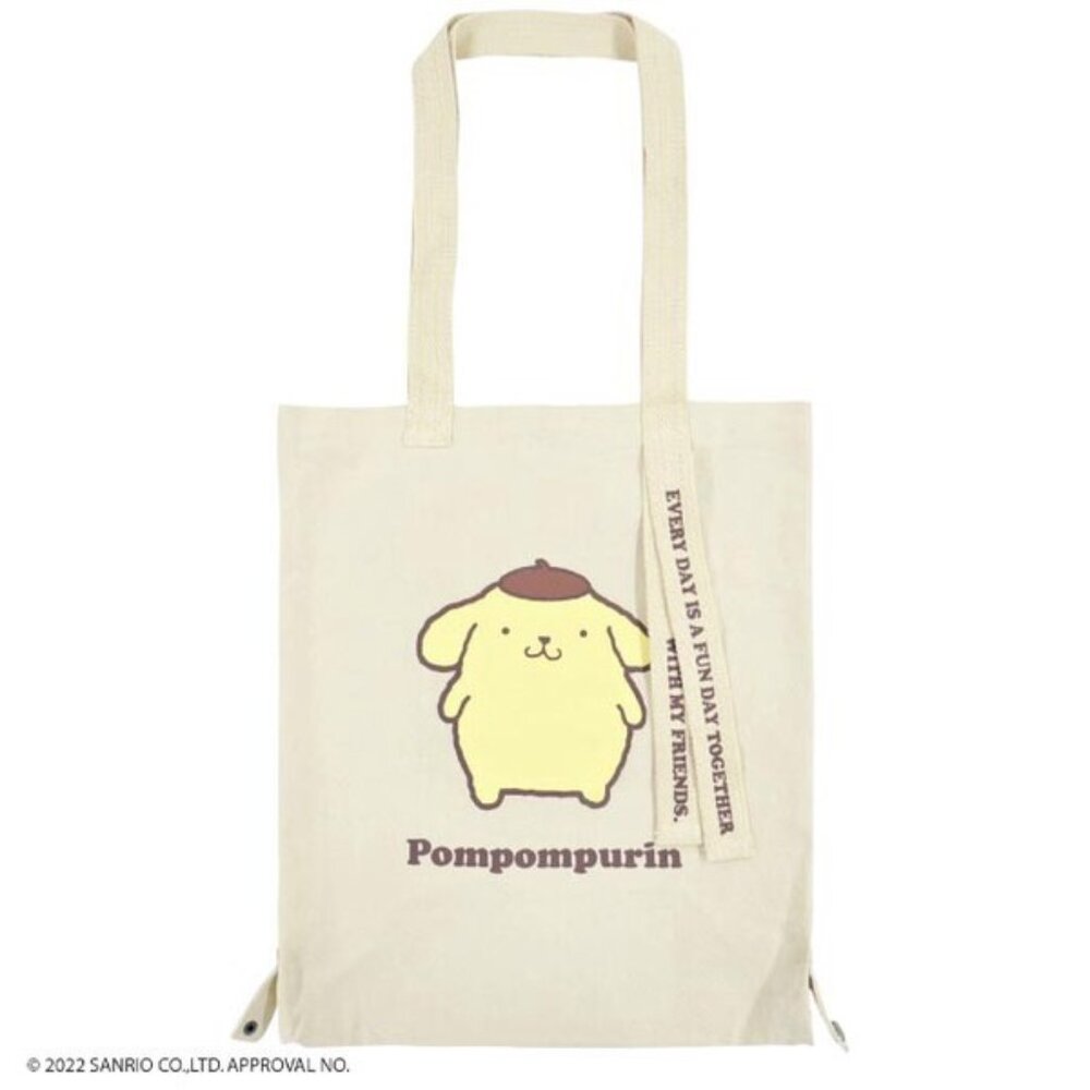 Sanrio Pompompurin Convertible Canvas Tote